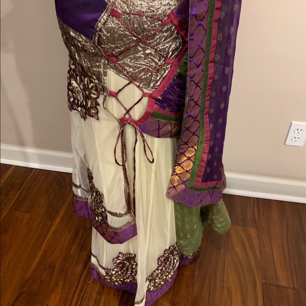 2-Pc Unique Designer Sari (Skirt + Duppatta) - Picture 8 of 8